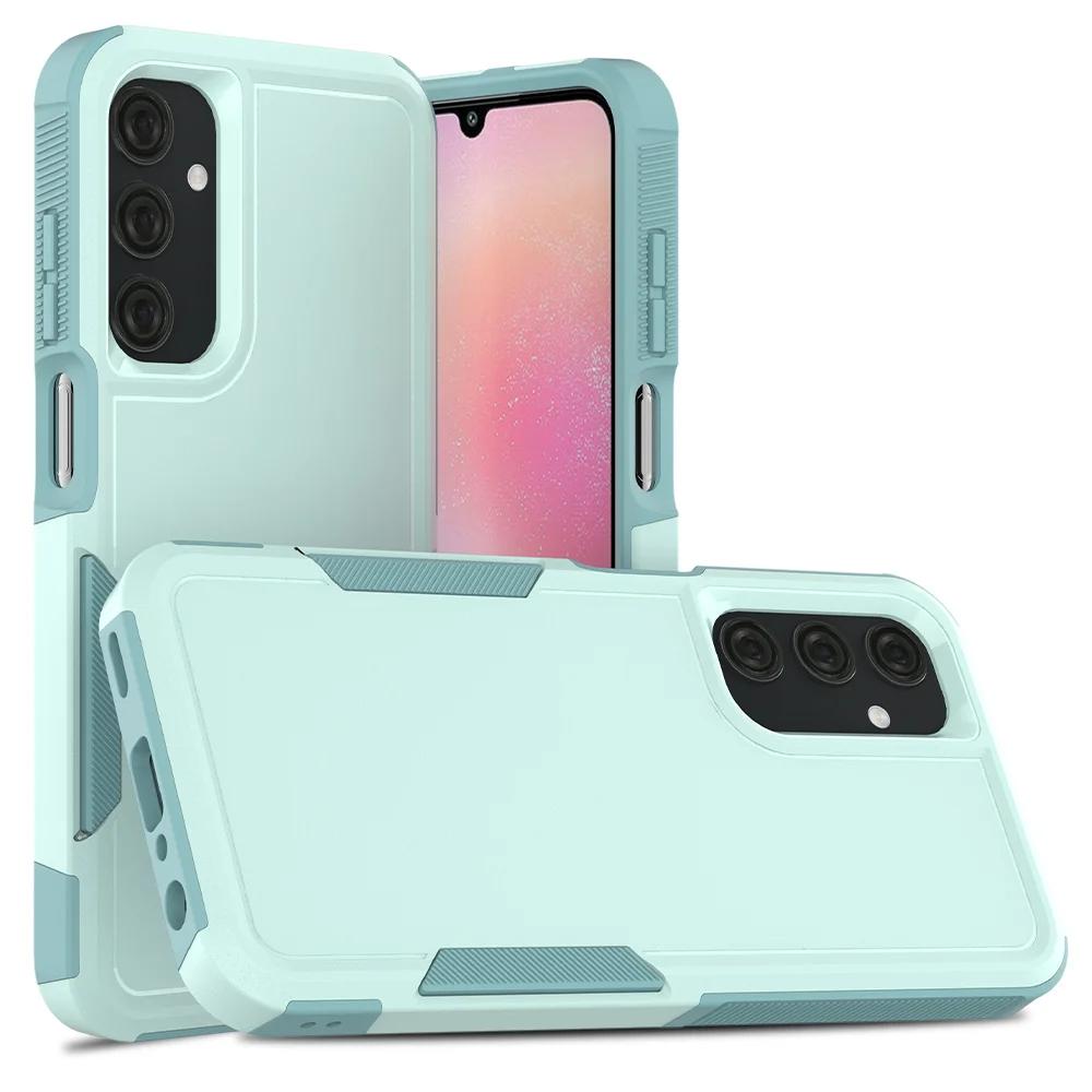 Custodia protettiva ibrida resistente agli urti per Samsung Galaxy A25 5G A35 A55 A15 A05S A14 A24 A54 con telaio in TPU e cover posteriore in plastica