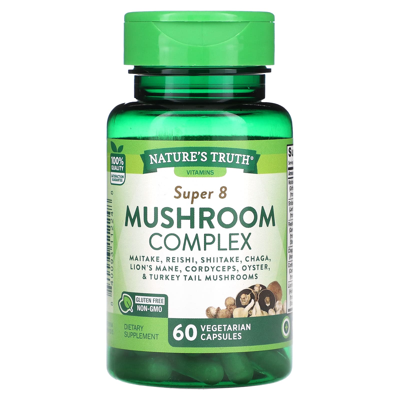

Nature S Truth, Super 6 Mushroom Complex, Rapid Release Capsules, 60