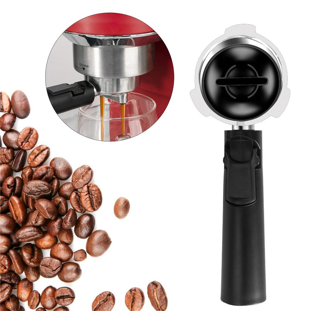 51mm Bottom Handle Filter Basket for Coffee Enthusiasts Espresso Machine Parts Three Ear Portafilter Replacement
