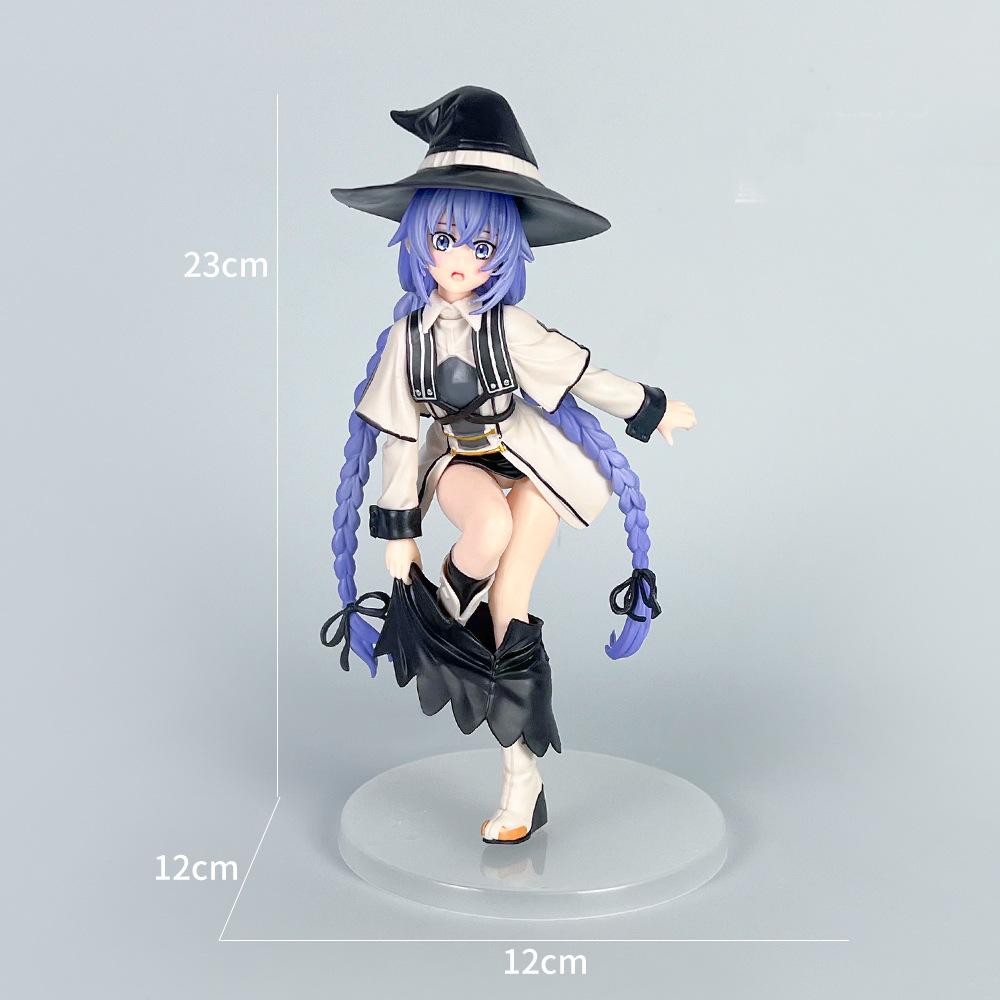

Lokishi figure anime character careerless reincarnation costume. Lokishi 2D magical girl doll display piece.