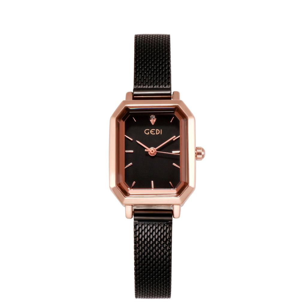 Simple And Versatile Casual Watch Women'S Square Retro Mesh Belt Watch Waterproof Quartz Women'S Watch