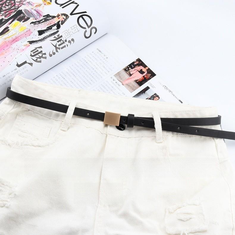 Round And Plate Square Plate Gold Needle Buckle Belt Jeans Dress Decoration