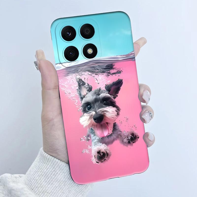 For Huawei Honor X8a Case HonorX8a Soft TPU Silicone Cover Cute Cartoon Panda Phone Case For Honor X6a HonorX6a Plus Coque Funda