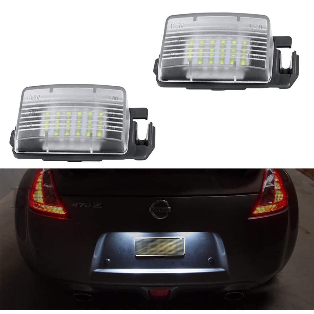 2-Pack 18-LED License Plate Lights for Infiniti Nissan Versa Livina 350Z