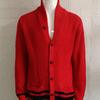 2024 Autumn Men's Casual Solid Color Half-High Collar Button Sweater