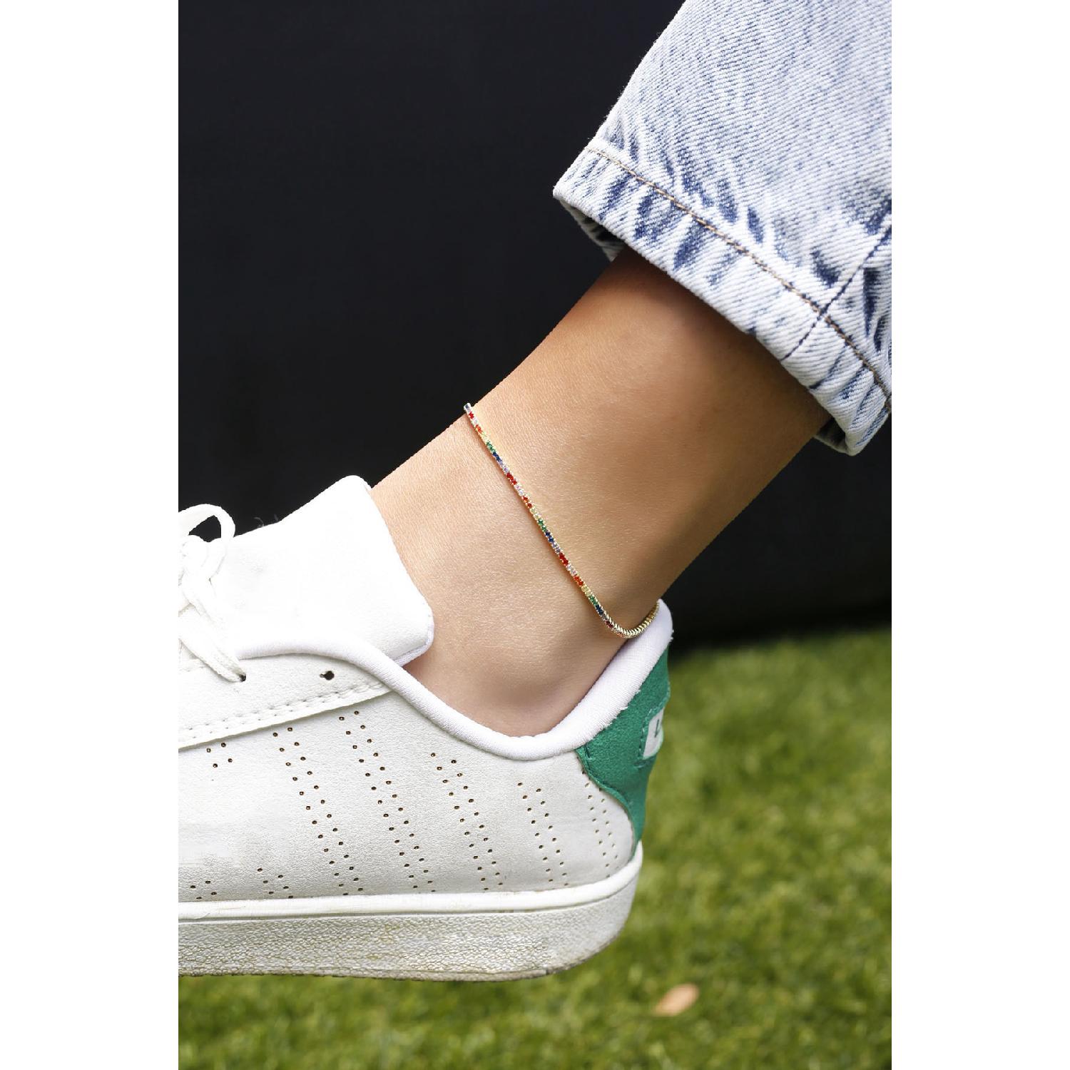 

Gold Plated 1.5mm Color Stone Water Road 925 Sterling Silver Automat