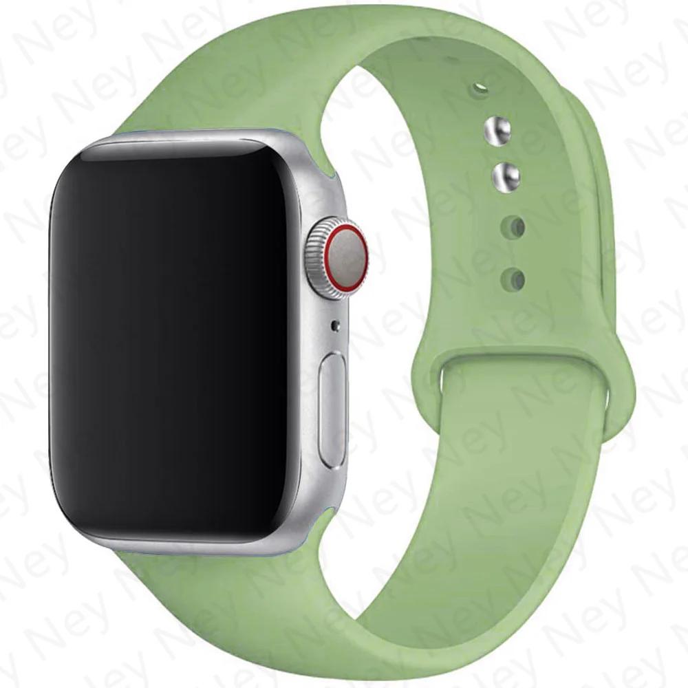 Silikonový řemínek pro Apple Watch 44mm 40mm 49mm 45mm 41mm 38mm 42mm Correa Belt Bracelet pro Apple Watch Series 9 8 7 6 5 3 SE Ultra 2