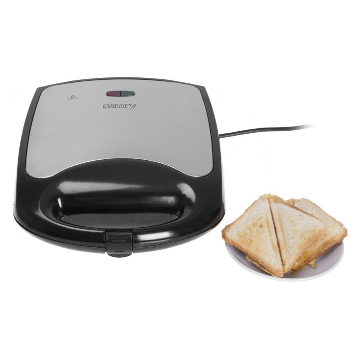 Machine à croque-monsieur - CAMRY - CR 3023 - 1500 Watts - Acier inoxydable - 4 sandwiches