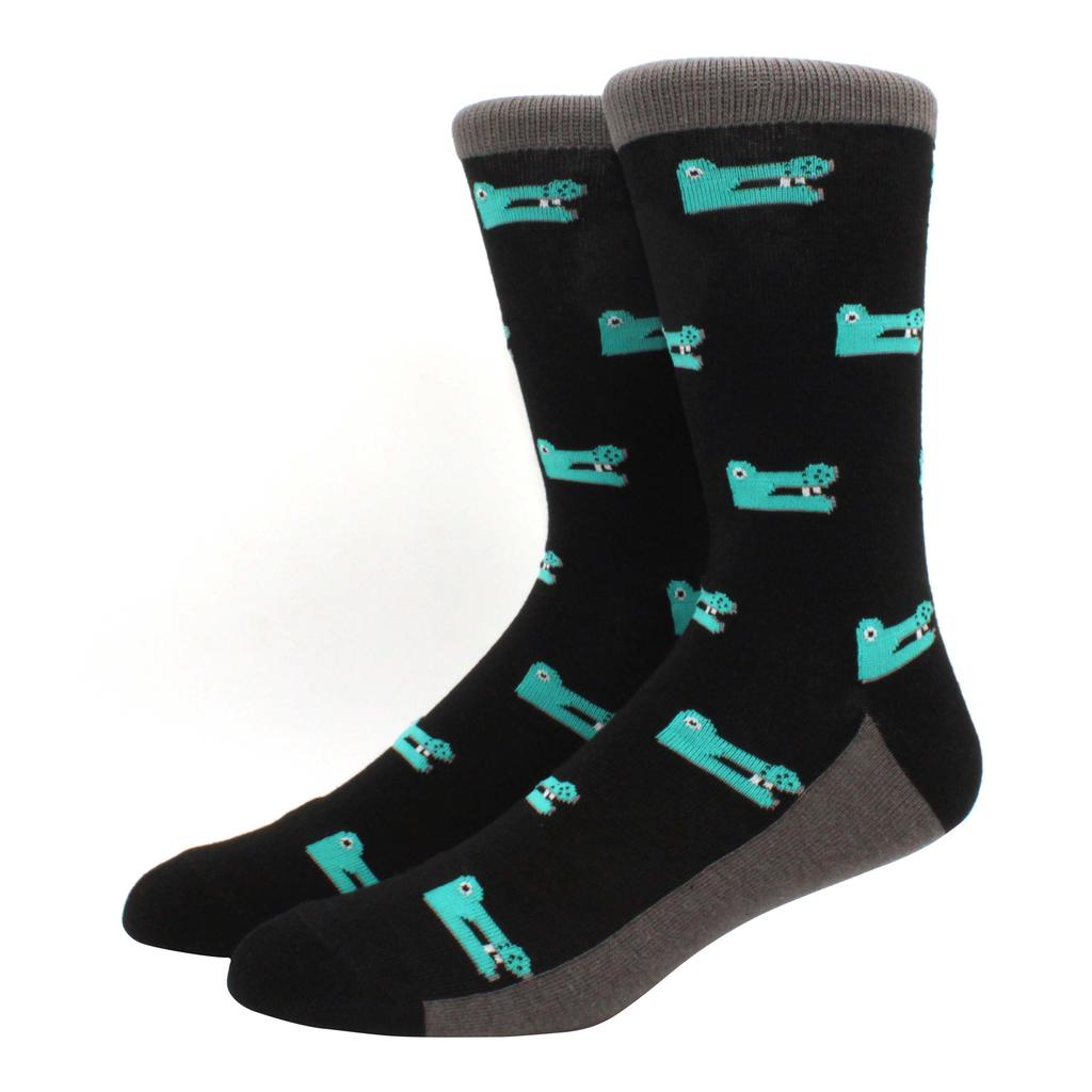 Men Socks Cotton Funny Alien Socks for Man Women Novelty Casual Dressing Color Crew Socks for Happy Wedding Accessories Gift