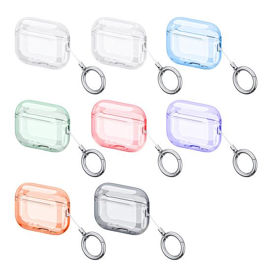Earbud Protective Case for AirPods Pro 3 Charging Case Portable Shockproof Wireless Earphone Clear TPU Cover Protector Shell Skin
