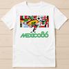 Mexico 86 World Cup Soccer 80s 90s Football Argentina Gift Tee T Shirt 8091