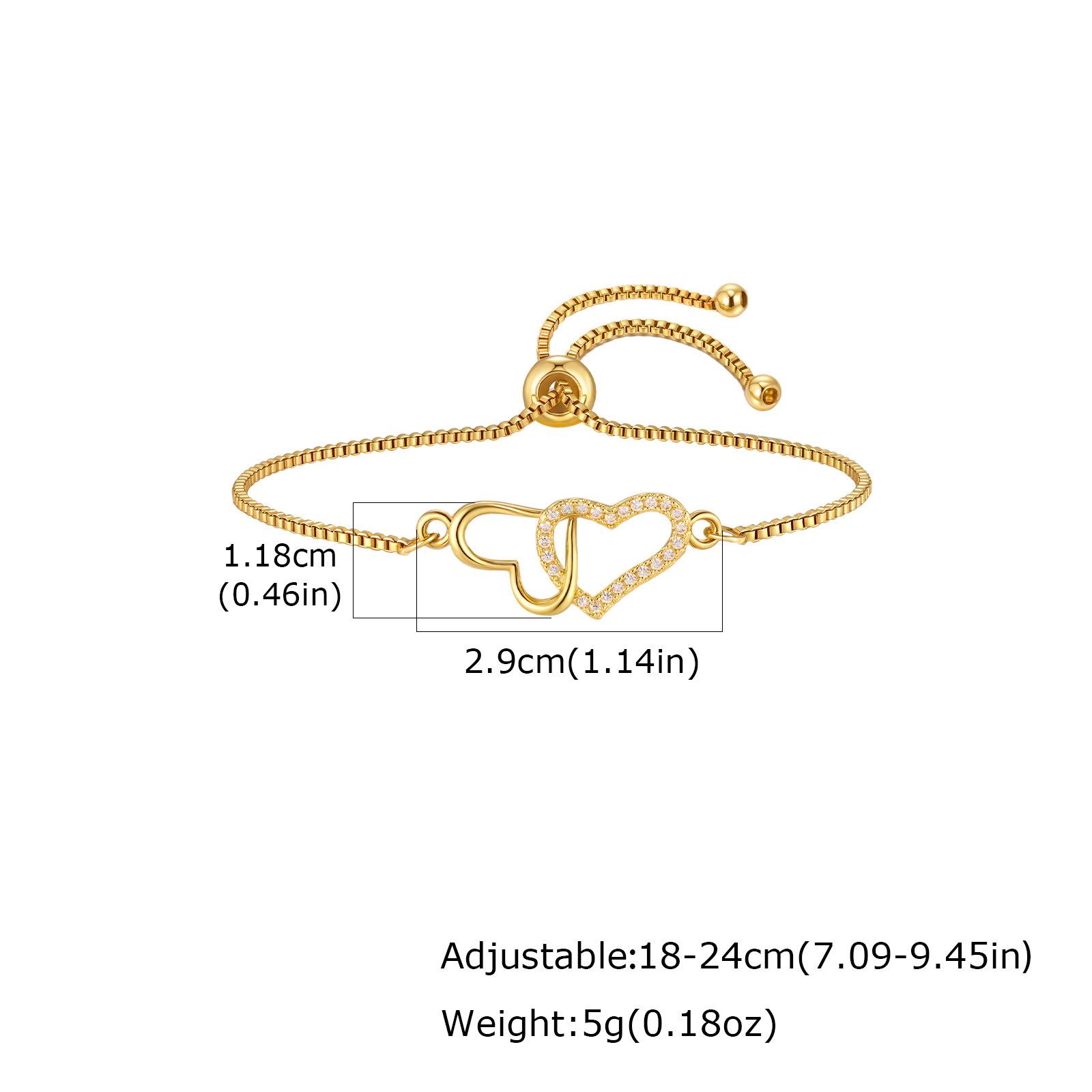 

Wind Copper Zircon Cross Elephant Heart Bracelet Adjustable Women S Fashion Jewelry 348
