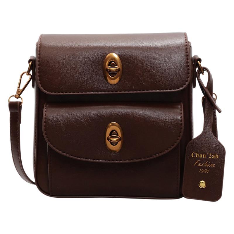 Fashion trend multi-pocket small square bag women's bag 2025 new niche simple shoulder bag casual messenger bag