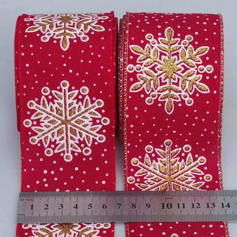 DIY Romantic și Confortabil Crăciun Imprimat Fulg de Nea Argintiu Imitație Panglică de Cânepă Decorațiuni Sac Cadou Ziua Crăciunului Fundal Agățat de Perete Panglică de Top