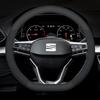 Vrdpn5 Voor SEAT Leon Ibiza FR 2 Ateca Arona Exeo Arosa Tarraco Mii Koolstofvezel Suède Leer Auto Stuurwielhoes Auto Accessoires