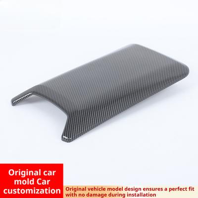 Per BMW X3 G45 2025 2025 ABS Fibra di Carbonio Scatola Bracciolo Centrale Copertura Protettiva Motivo Fibra di Carbonio Accessori Interni Auto