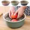 Vegetable Washing Basin, Plastic Double-layer Drain Basket, Rice Washer, Vegetable Washing Basin, Kitchen Fruit Washing Dish