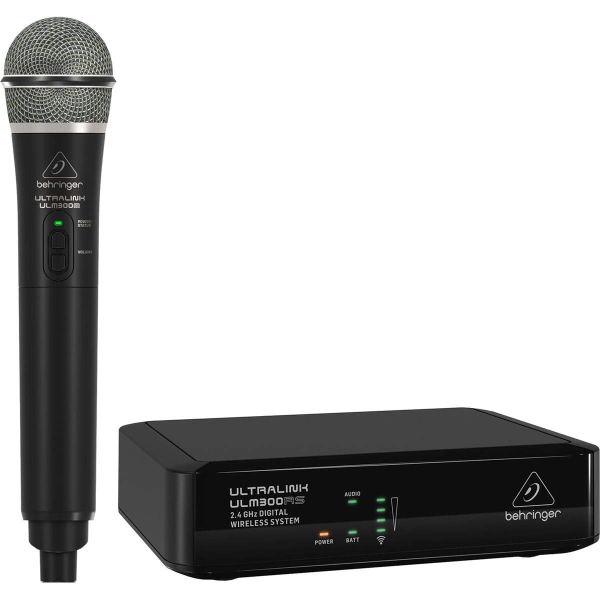 

BEHRINGER ULM300MIC Ghz Digital Wireless System with Handheld Microphone and Black Silver High-Performance 2.4 Receiver, &
