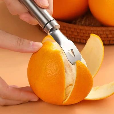 Sbucciatore di arance in acciaio inossidabile, utensile per sbucciare i pomodori, sbucciatore da cucina