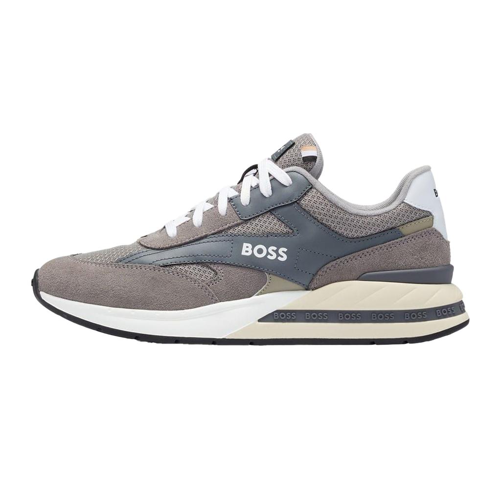 Boss Mens Kurt Leather Running Trainers