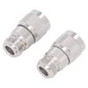 2 Pcs N Female To N Male Adapter Wide Frequency Band RF Connector for Antenna Extension Cable