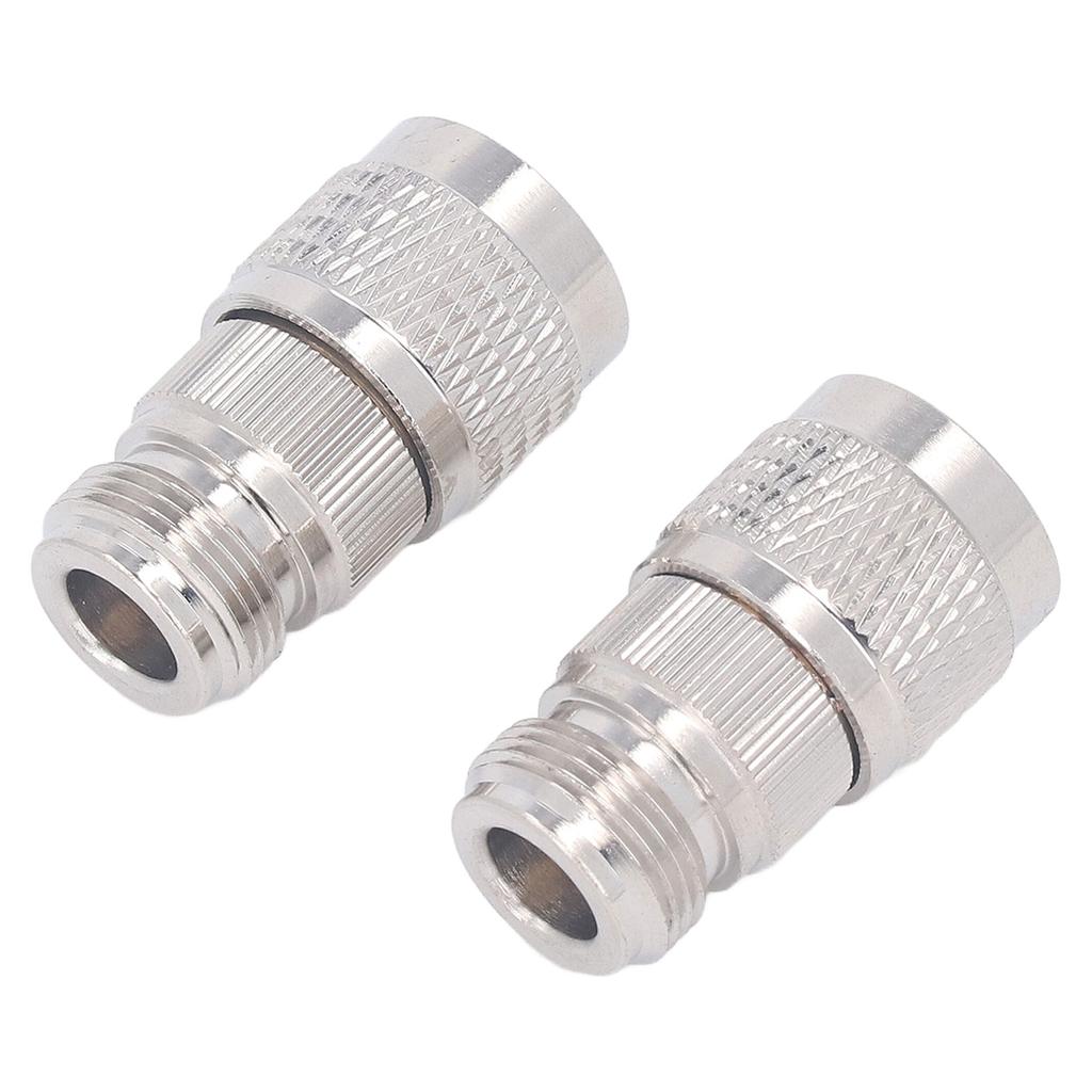 2 Pcs N Female To N Male Adapter Wide Frequency Band RF Connector for Antenna Extension Cable