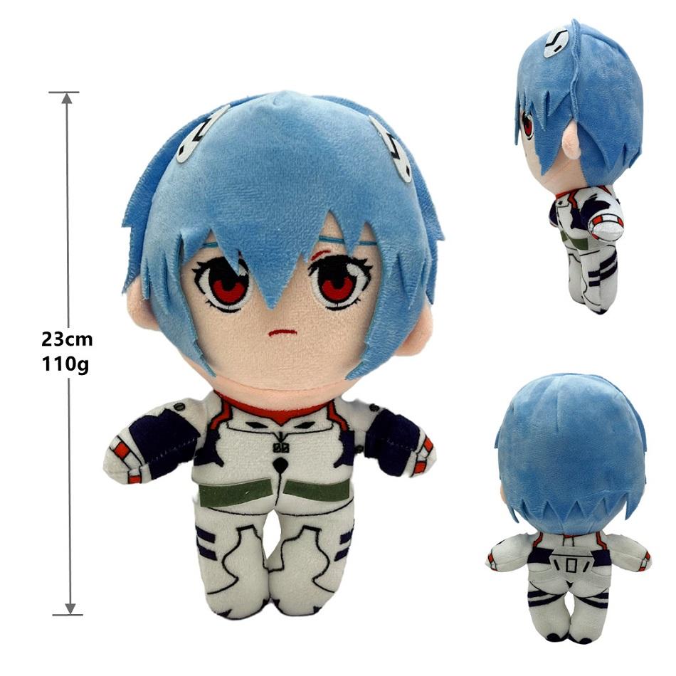 Classic Ayanami Rei Plush Toy Doll Cartoon Anime Plush Toy Kawaii Evangelion Plush Doll Eva Soft Stuffed Room Decor Xmas Gifts