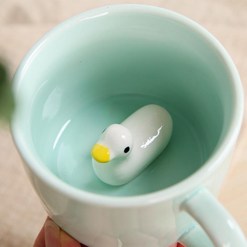 Cartoon Animals Ceramic Mugs Coffee Milk Juice Lemon Tea Cup Cute Kids Mug Home Office Drinkware for Kitchen Accessories