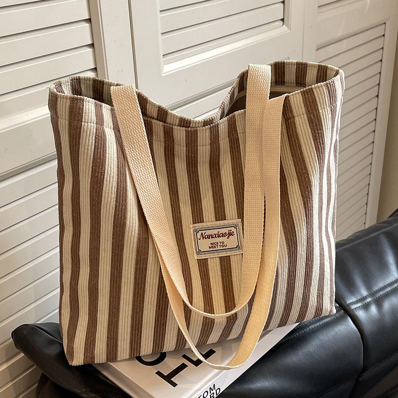 Large Capacity Bag for Women New Fashion Commuter Tote Bag for Women Ins High School Students In Class Student Cram Bag