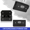 Car Sun Visor Glasses Case Leather Sunglasses Box Eyeglasses Holder For KIA Ceed Sportage Rio K5 Optima Cerato Proceed Venga fxrp50