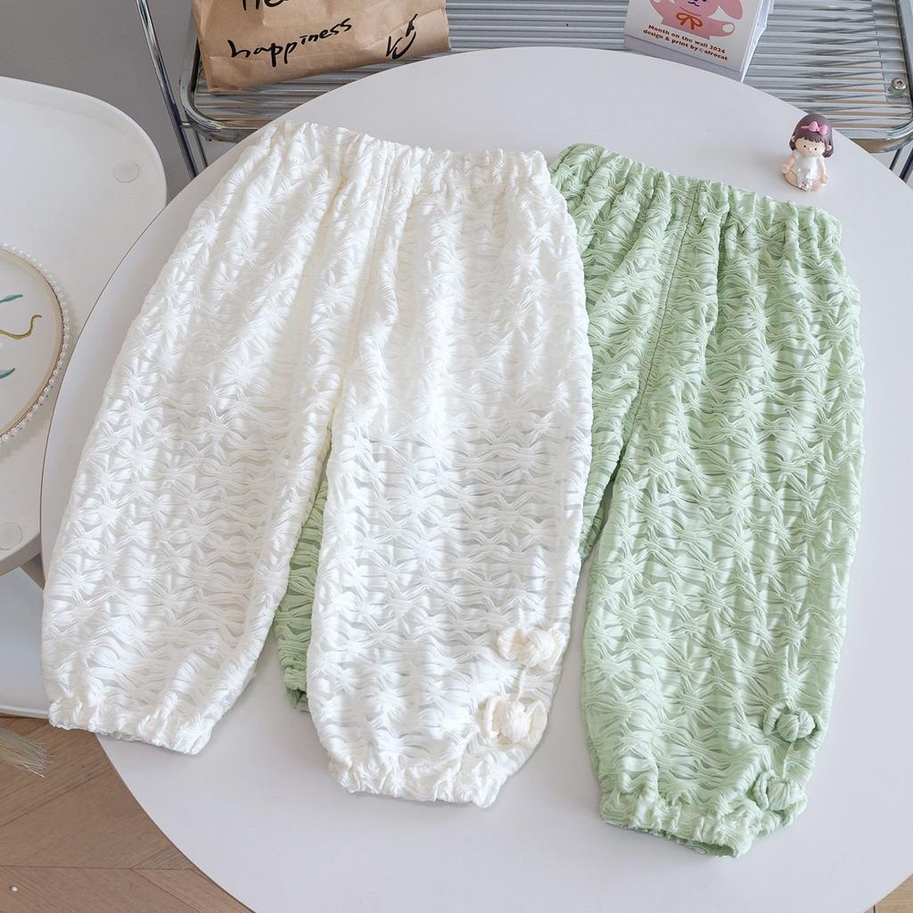 Lantern Pants Pure Cotton Baby Girl Children's Summer New Style Girls' Pants Mosquito Proof Casual Pants