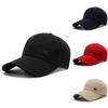 Casual Baseball Cap For Men Cotton Blend Sunshade Hat With Breathable Design For Summer Outings