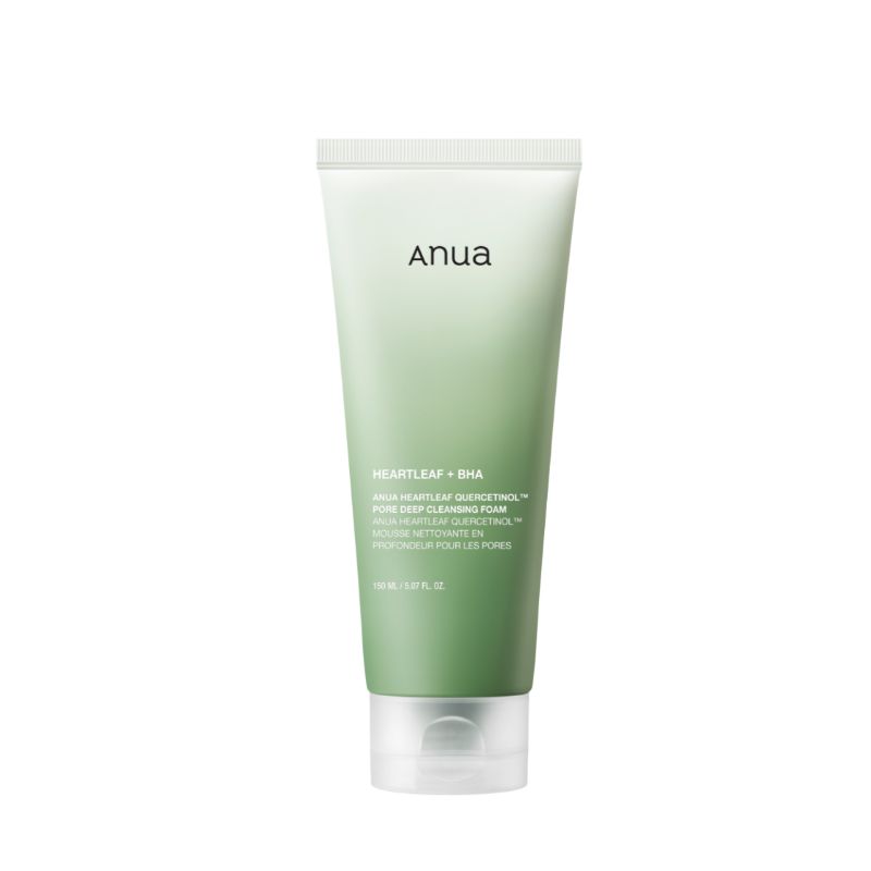 ANUA Heartleaf Quercetinol™ Pore Deep Cleansing Foam Sebum Control Facial Cleanser 150ml