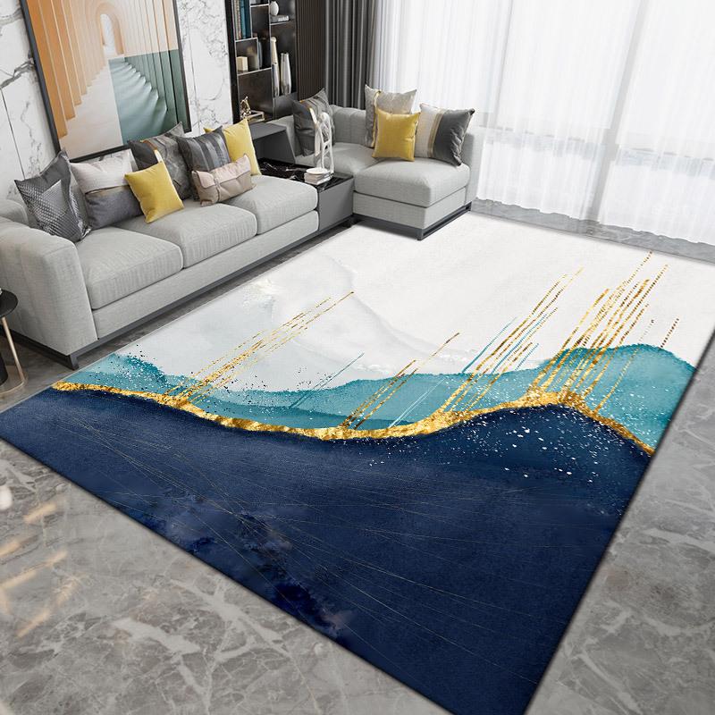 Druckteppich Wohnzimmer Große Fläche Rutschfester Teppich Schlafzimmer Zimmer Nachttischdecke Wohnkultur Zubehör