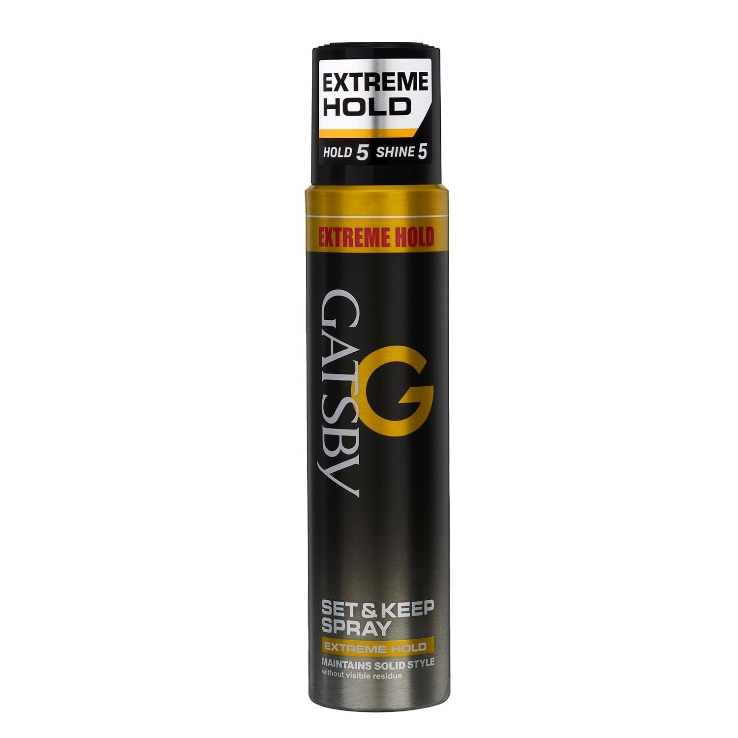 @ Gatsby Set & Keep Hair Spray Extreme Hold Long Lasting 250ml Zr-2721-60%Off