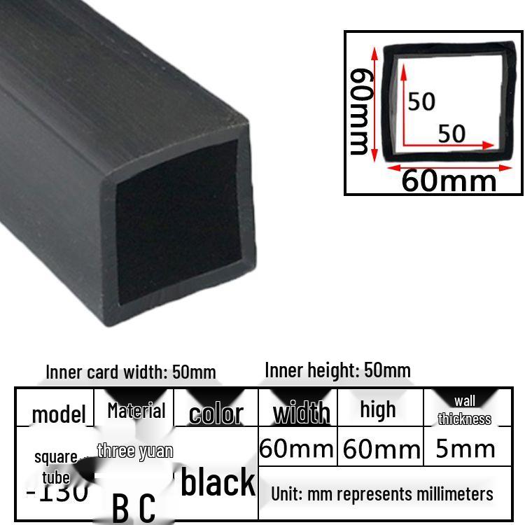 High-Temperature Resistant Silicone Square Tubing: Durable, Customizable, Aging-Resistant Rubber Sheath and Hollow Sealing Strip.