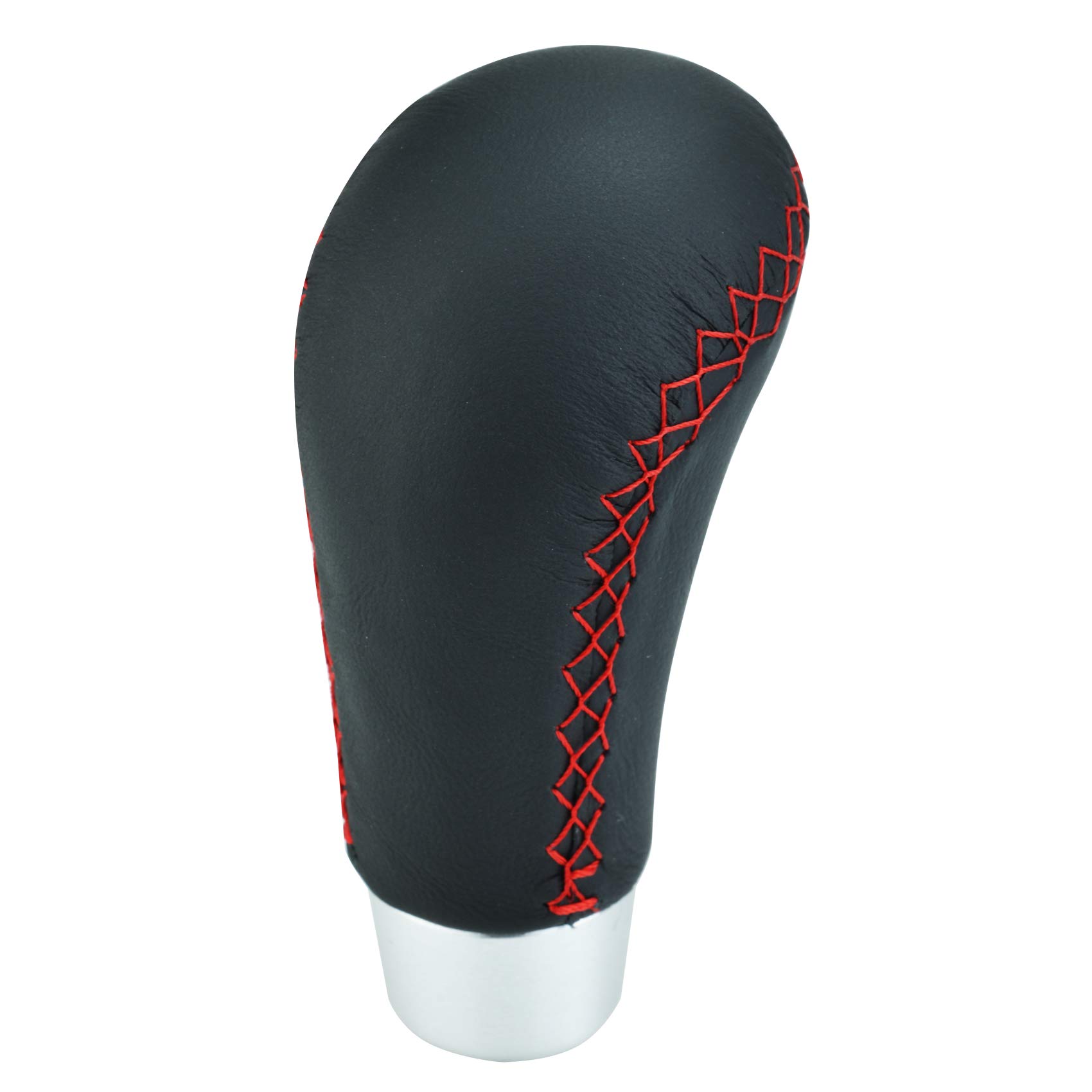 

Abfer Car Shift Knob R Shape Gear Shifter Knob Auto Manual Car Universal Car Accessories Interior (Black and Red) чорний