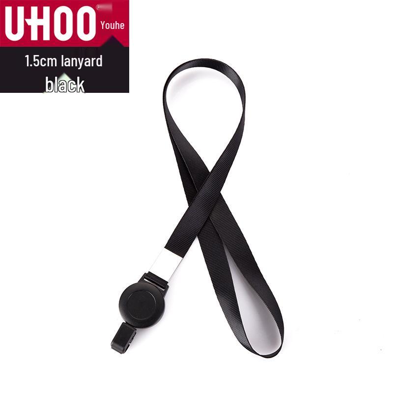 Youhe Retractable Badge Holder Lanyard with Safety Buckle and Customizable ID Card Holder
