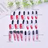 [Halloween Acrylic Earrings] 10pcs Halloween Flat Acrylic Fun Knife Pendant Earrings Necklace Accessories Set