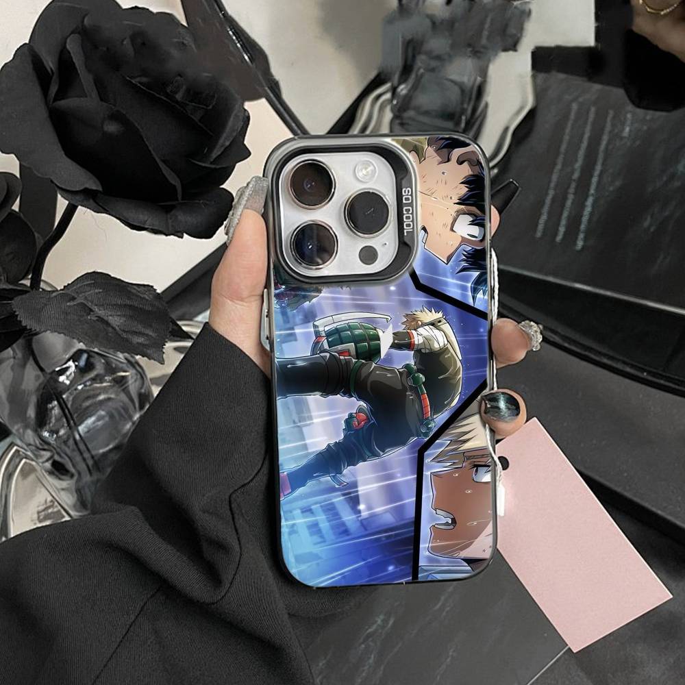 Katsuki Bakugo-Hero Academia Handyhülle Für IPhone 16 17 15 14 12 13 Pro Max Schwarze Farbe Stoßfeste Hülle
