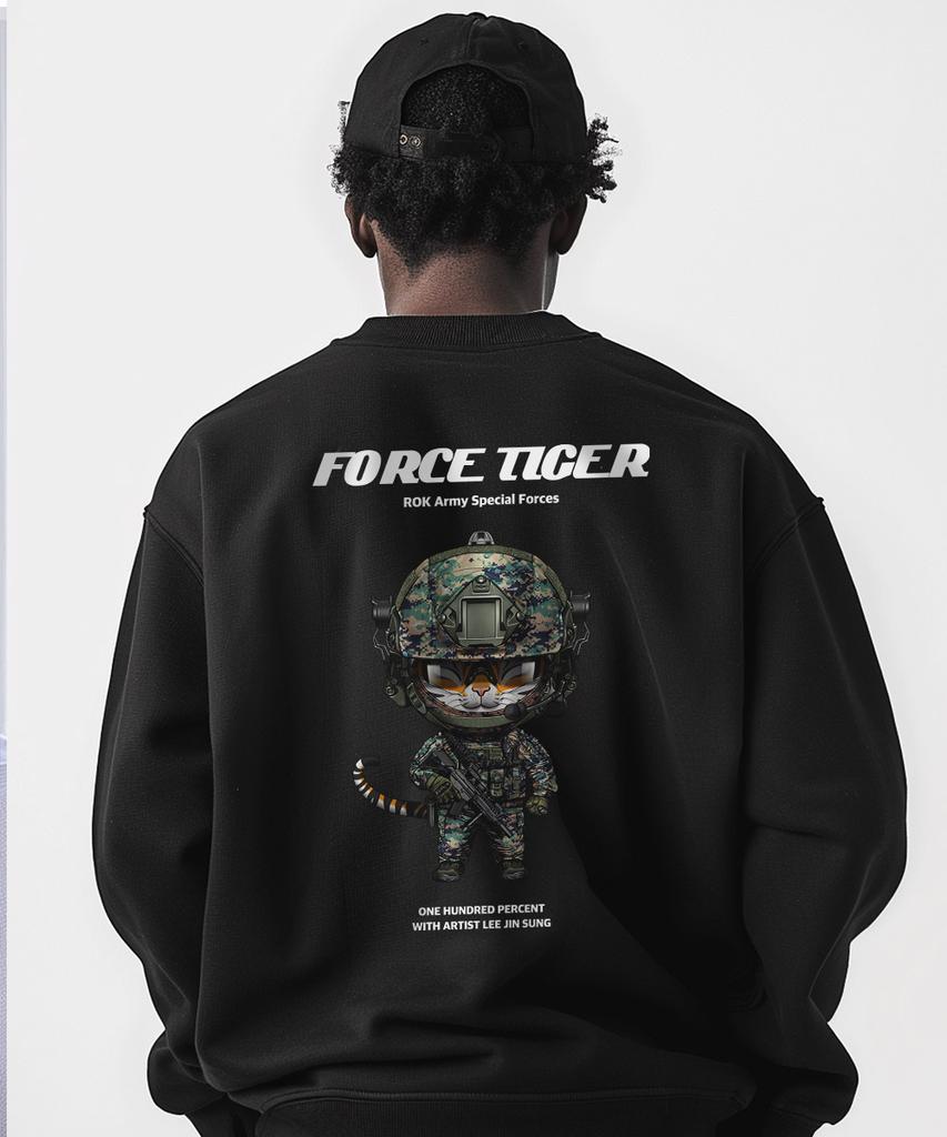 OHP Ohpxjs.Lee Bspecial Forces Poster Tiger Oversized Heavy Sweatshirt