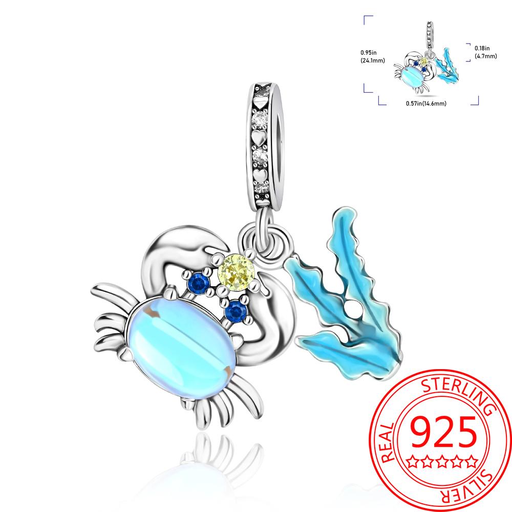 Colorful Copper Colorful Animals Parrot Rabbit Puppy Charm Pendant Fit Dly Bracelet Necklace Boutique Handmade Gift