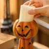 Stacking Pumpkin Candle Holder for Halloween Tabletop Decoration