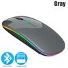 Souris Sans Fil Bluetooth 5.0 Avec Lumière RGB Rechargeable par USB Pour Ordinateur Portable PC Macbook Souris Gaming 2.4GHz 1600DPI