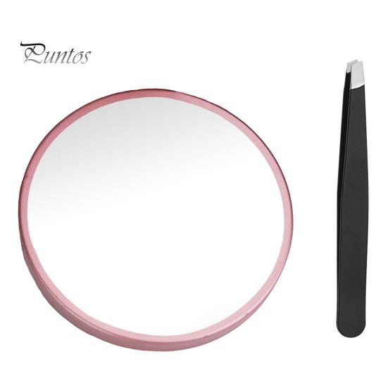 Přenosné kosmetické zrcátko s 30násobnou lupou Pinzeta s přísavkou v ceně Přenosné zrcátko na make-up s lupou na cesty