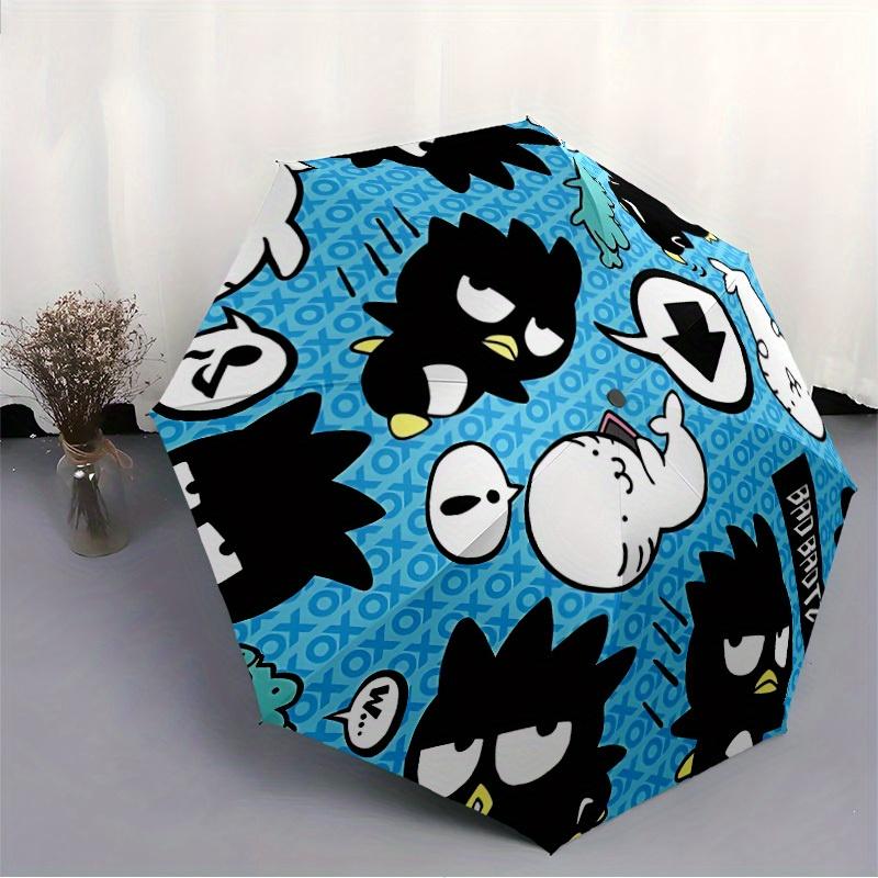 1pc Badtz-Maru Plushies Windproof Automatic Windproof Umbrella, Lightweight for Women/Men, Perfect Christmas Gift
