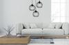 HANGING WIRE LAMP BLACK LOFT LED CHANDELIER