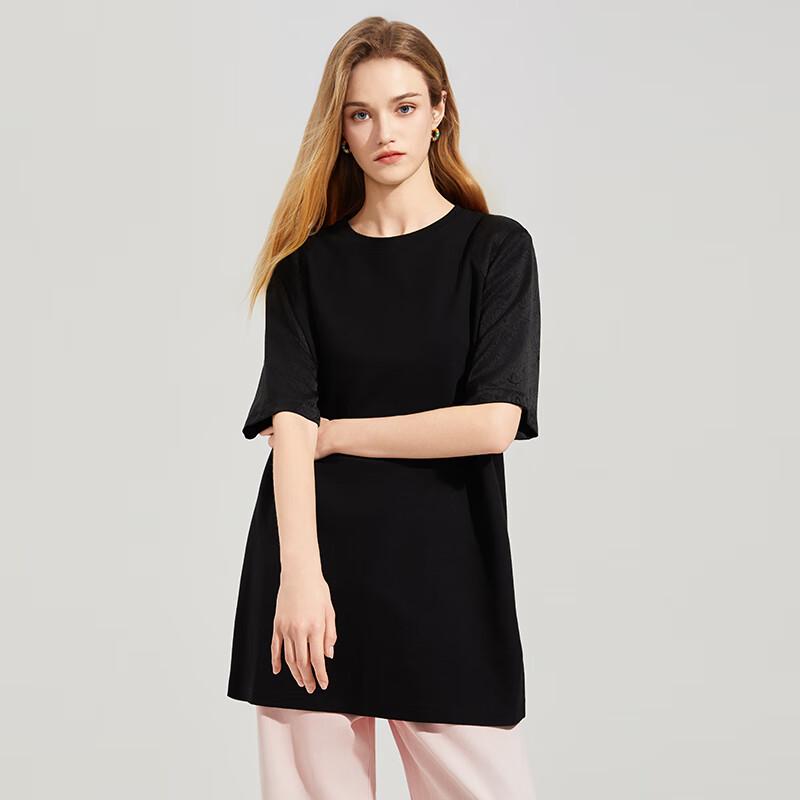 Ta Tu Women's New Chinese Style Jacquard Short Sleeve T-Shirt