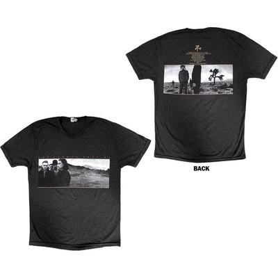 Camiseta Unisex U2: Fechas de Joshua Tree 2017 (Impresión trasera) (Ex-Tour) (Medio)