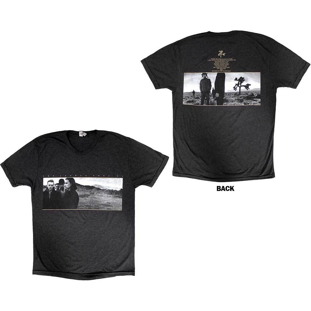 U2 Unisex T-Shirt: Joshua Tree Dates 2017 (Back Print) (Ex-Tour) (Small) XL
